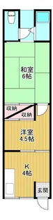 伊加賀本町貸家【2階】の間取り