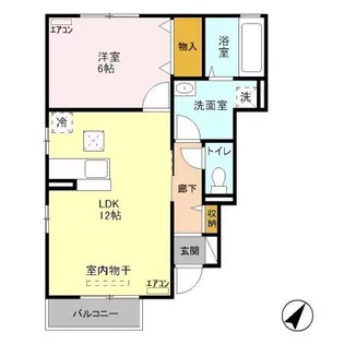 ヴィラ・アザレア A【1階】の間取り