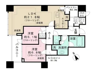 三田ガーデンヒルズ ウエストヒル【5階】の間取り