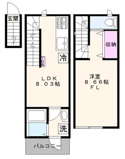 チャルテ西早稲田の間取り