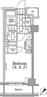 ONE ROOF FLAT TSUKISHIMA【3階】の間取り