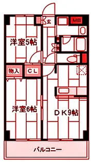 メゾンフローレ【3階】の間取り