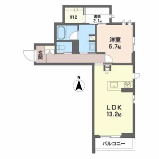 ロイヤルグランコート虎丸【2階】の間取り