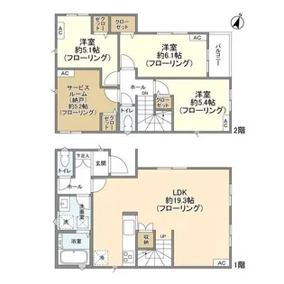 埼玉県さいたま市見沼区堀崎町【一戸建】の間取り