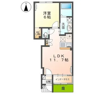 ガレリアン【1階】の間取り