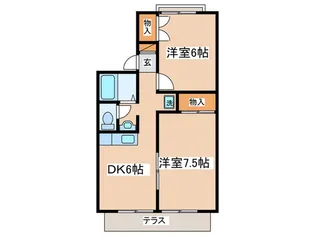 シャルム山王【1階】の間取り
