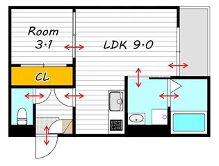 REGALEST JM 富田【2階】の間取り
