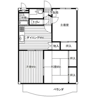 桜コート【3階】の間取り