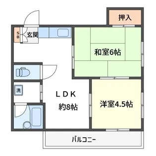 メゾンサワダ【2階】の間取り