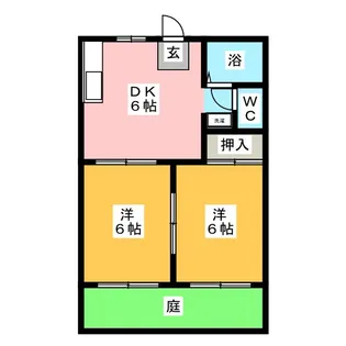 ルミエール矢形【1階】の間取り