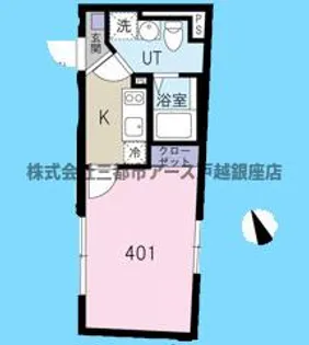ラリュール不動前【4階】の間取り