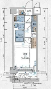 エステムコート立川ノースプレミア【3階】の間取り