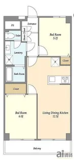 東京都国分寺市東恋ヶ窪4【マンション】の間取り