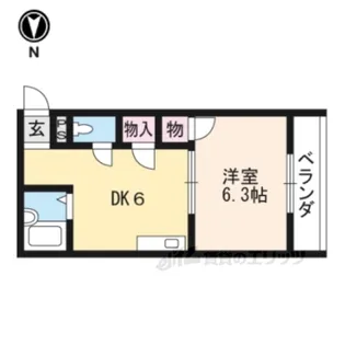 リバージュマンション【2階】の間取り