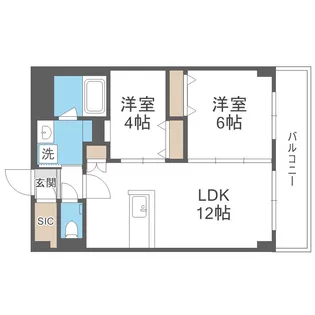 Hakata Station South【4階】の間取り