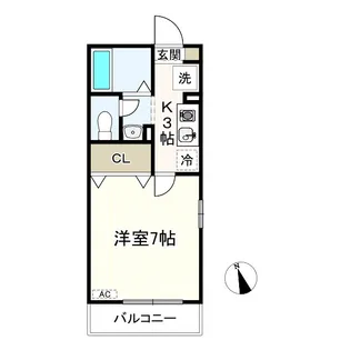 モンテローザ【1階】の間取り