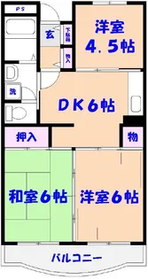 ホロン南八幡【2階】の間取り