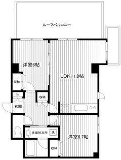 エルミタージュ横浜ベイ【5階】の間取り