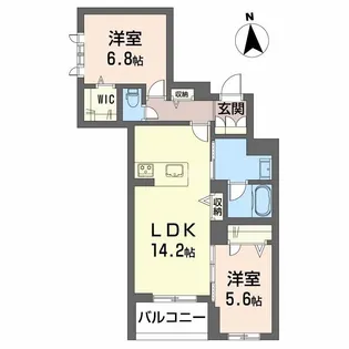イルストーン古川【3階】の間取り