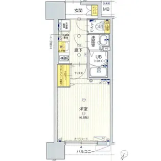 フォーリアライズ弁天町クロス【7階】の間取り