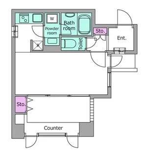 レジディア文京千石【3階】の間取り