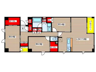 Famille Centre【5階】の間取り