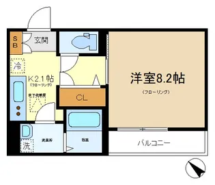 Happiness(ハピネス)【1階】の間取り