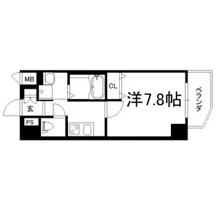 ファーストフィオーレ大阪ウエスト【5階】の間取り