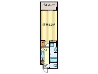 ドミノ花屋町【2階】の間取り