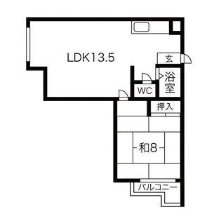 コローレ中倉【1階】の間取り