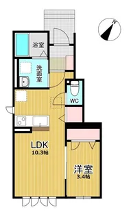 グレイハイム【1階】の間取り