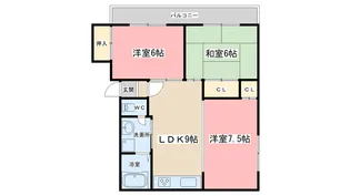 浜野マンション【2階】の間取り