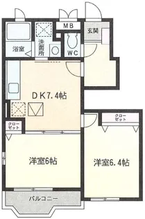 フローストIV【1階】の間取り