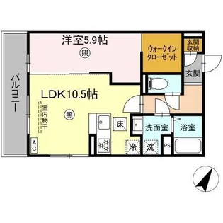 PREMILIFE下郡東【2階】の間取り