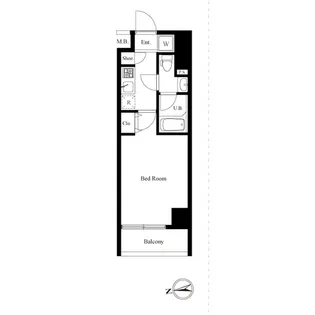 ルクレ蒲田【5階】の間取り