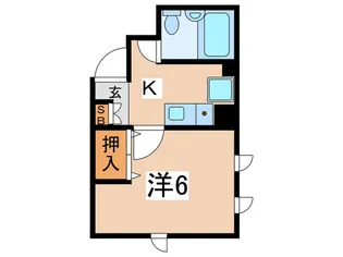 グリーンコーポ入江【2階】の間取り