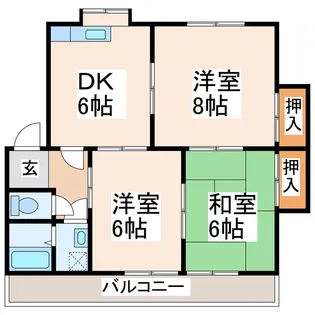 東ハウスIII【2階】の間取り
