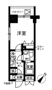 レジディア日本橋人形町II【5階】の間取り