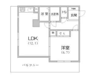 フォーラム六甲【9階】の間取り