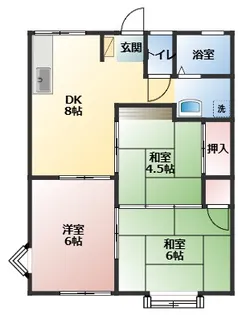 タカハシハイツ2号棟【2階】の間取り