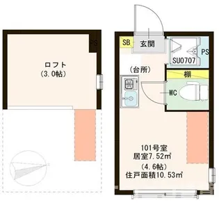 ハーモニーテラス南長崎II【1階】の間取り