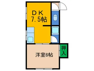 光ハイツ【4階】の間取り