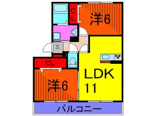 シェーネス ホルツ【2階】の間取り