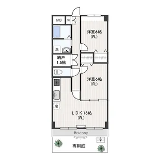 セントエムズ【1階】の間取り