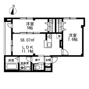 ラ・プラージュ【1階】の間取り