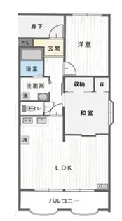 アン坂光【4階】の間取り