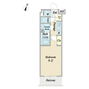 ディアレイシャス経堂【5階】の間取り