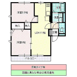 サン・プレイスH.F II【2階】の間取り