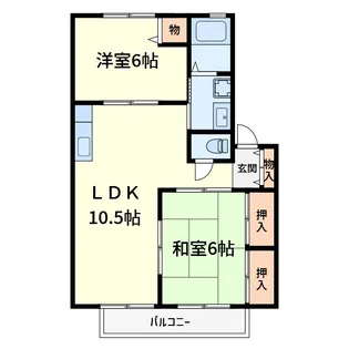 ラ・ヴィレット【1階】の間取り