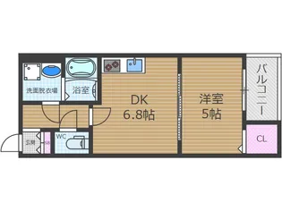フランツ茨木【3階】の間取り